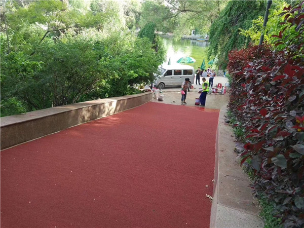 河池彩色路面施工